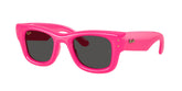 Ray-Ban Wayfarer Puffer Sunglasses For Women In Pink