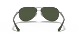 Ray-Ban Gun Metal Frame Carbon Fibre Sunglasses For Men In Olive