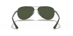 Ray-Ban Gun Metal Frame Carbon Fibre Sunglasses For Men In Olive