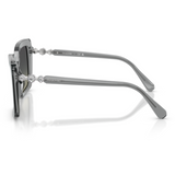 Swarovski Womens Oversized Square Sunglasses In Transparent Gray