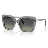 Swarovski Womens Oversized Square Sunglasses In Transparent Gray