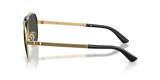 Versace Square Metal Sunglasses In Black