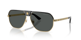 Versace Mens Aviator Sunglasses In Black/Gold