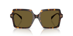 Versace Womens Square Frame Sunglasses In Brown & Gold