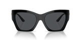 Versace 55 Sunglasses For Womnen In Black