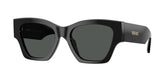Versace Womens Cat-Eye Square Sunglasses In Black