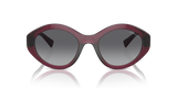 Vogue Round Frame Sunglasses In Transparent Cherry
