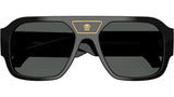 Versace Unisex Medusa Pilot Sunglasses In Black