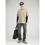 Calvin Klein Mens Topstitch Patch T-Shirt In Olive