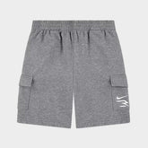 Nike Boys French Terry Cargo Short In Grey