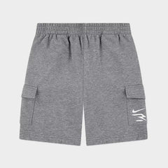 Nike Boys French Terry Cargo Short In Grey