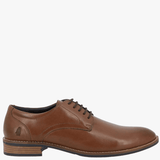 Hush Puppies Mens Rowan Leather Shoes Brown