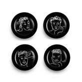 Cereal/Soup Bowl Set Of 4-Sketchbook Black