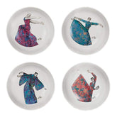 Cereal/Soup Bowl Set Of 4-Dancing Girls