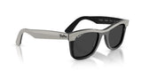 Ray-Ban Unisex Wayfarer Polarized Sunglasses In Black And Grey