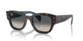 Ray Ban Jorge Unisex Sunglasses In Havanna Grey on Blue