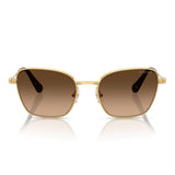 Swarovski Womens Sunglasses In Gold/Gradient Brown