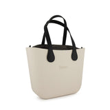 Fenn Gold Zip Black Handle Tote Black