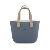 Fenn Stone Handle Tote Bag In Denim Blue