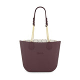 Fenn Gold Chain Pattern Print Tote Bag In Purple