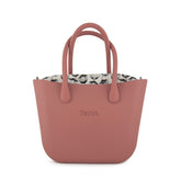 Fenn Silver Zip Pink Handle Tote Bag In Pink