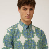 Harmont & Blaine Csn035013203M Shirt White & Green