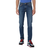 Harmont & Blaine Mens 5 Pocket Basic Narrow Jeans In Denim Blue
