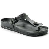 Birkenstock Mens Gizeh Eva Metallic Shoes In Anthracite