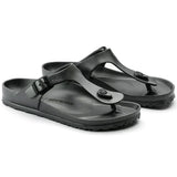 Birkenstock Mens Gizeh Eva Metallic Shoes In Anthracite