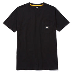 Caterpillar Mens Label Pocket Ss Tee Black