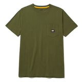 Caterpillar Mens Label Pocket Ss Army T-Shirt
