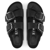 Birkenstock Unisex Big Buckle Oiled Leather Shoes In Black