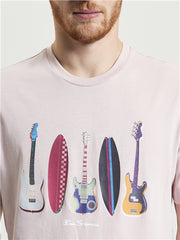 Ben Sherman W1012519 Mens Sufr N Guitar Tshirt Sustained