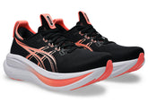 Asics Womens Gel-Nimbus 28 Shoes 003 Black/Pearl Pink