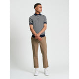 Ben Sherman Mens Texture Golfer In Dark Navy