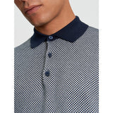 Ben Sherman Mens Texture Golfer In Dark Navy