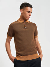 Ben Sherman Mens Texture Golfer In Camel