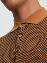 Ben Sherman Mens Texture Golfer In Camel