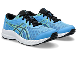 Asics Kids Contend 8 Gs Shoes In Watercape/Black