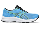 Asics Kids Contend 8 Gs Shoes In Watercape/Black