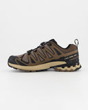 Salomon Mens Xa Pro 3D V9 Tan And Black Shoes