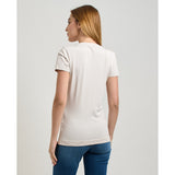 Guess Womens Animal Boxy Print t-Shirts In Stone