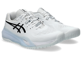 Ascic Mens Gel Resolution X Shoes In White/Black