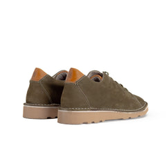 Hush Puppies Hpm00847 Mens Bobbie Nubuck Shoes Olive
