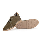 Hush Puppies Hpm00847 Mens Bobbie Nubuck Shoes Olive