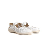 Hush Puppies Ladies Blaze Flat Shoes In White