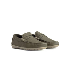 Hush Puppies Mens Hudson Nubuck Shoes In Olive