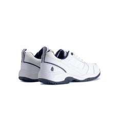 Hush Puppies Mens Gregg Leather Shoes White