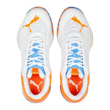 Puma Mens Solarattack Rct Sneakers In White/Orange/Light Blue