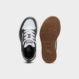 Puma Boys Rebound V6 Lo Ac+ Inf Shoes In Grey & White